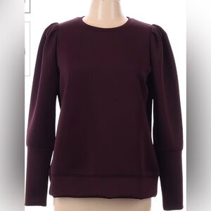 Stella & Dot neoprene burgundy top